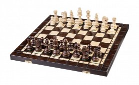 Drevené šachy + Vrhcáby + dáma - 3v1