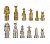 Kovové šachové figurky Egyptské mini
