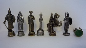 Kovové šachové figurky Arabské