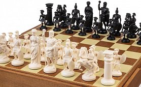 Šachy Spartan černo / bílé
