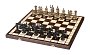 Dřevěné šachy Spartan s plastovými figurkami  50x50 cm šachovnice