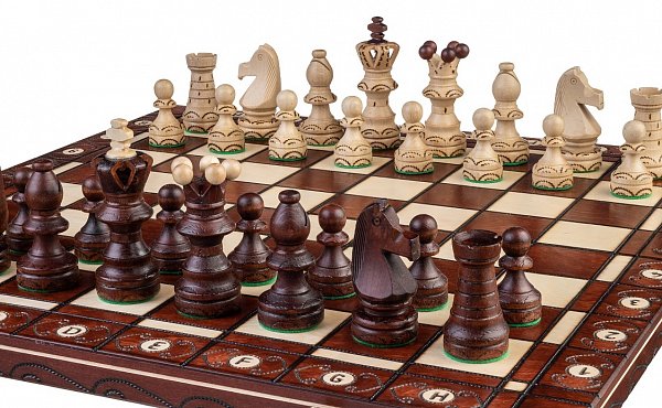 Dřevěné šachy Ambassador de lux original