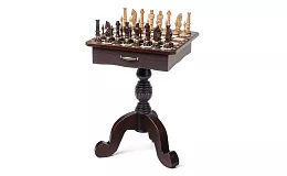 Šachový stůl se šuplíky a figurkami - Siena
