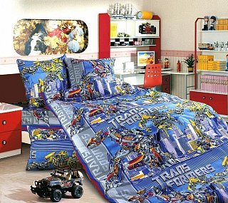 Bavlnené posteľné obliečky Transformers 140x200 cm