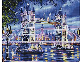 Diamantové maľovanie - Londýnský Tower Bridge - 40 × 50 cm