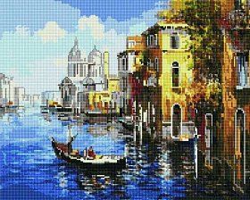Diamantové maľovanie - Výlet do Benátek - 40 × 50 cm