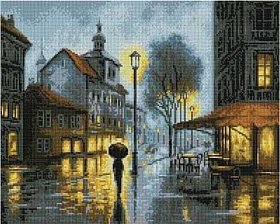 Diamantové maľovanie - Světlo mestá v noci - 40 × 50 cm
