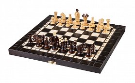 Drevené šachy + Vrhcáby + dáma - 3v1