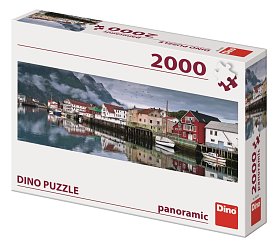 Puzzle Rybářská vesnice 2000 dílků panoramic
