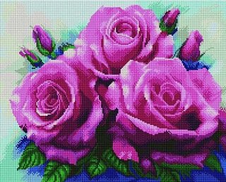 Diamantové maľovanie - Krásne ruže - 40 × 50 cm 