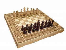 Drevené šachy rubínové