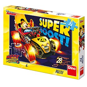 Puzzle - Mickey závodník 24 dielikov
