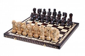 Drevené šachy Spartakus