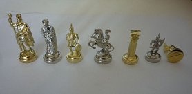 Kovové šachové figurky Spartan