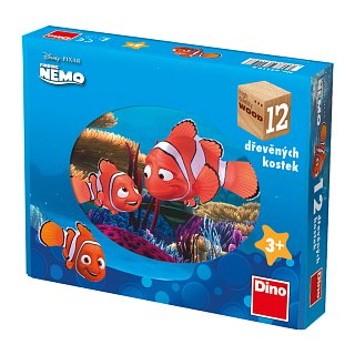 Drevené kocky Nemo - 12 kociek 