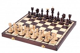 Drevené šachy ACE - hnedé