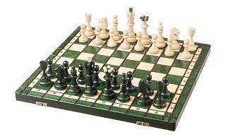 Drevené šachy Ace zelené
