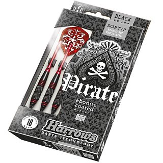 Šípky Harrows Pirate soft červená 18g