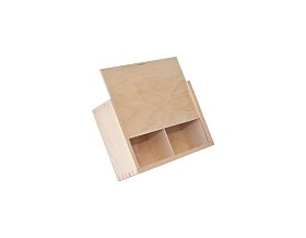 Drevený box Natural - bez spony, uzatvárateľné (225 × 155 × 75 mm)