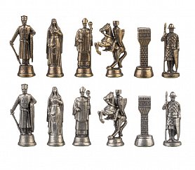 Kovové šachové figurky Rytíři krále Artuše