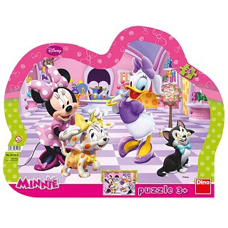 Puzzle - Minnie a mazlíčci 25 dielikov doskové 