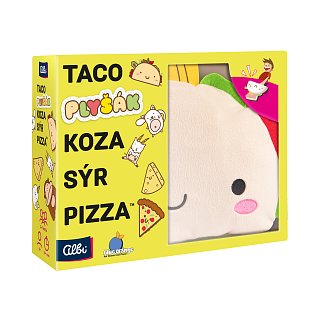 Taco, plyšiak, koza, sýr, pizza 