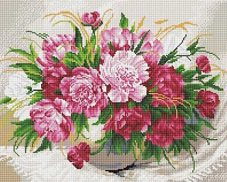 Diamantové maľovanie - Nežné kvety - 40 × 50 cm 