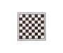 Šachovnice plastová, skládací + mlýnek, 325x325 mm
